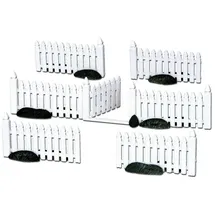 Lemax Plastic Picket Fence Set von 7