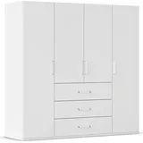 Rauch Drehtürenschrank EVELYN 201 x 197 x 60 cm Weiß