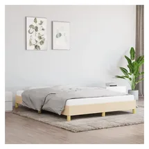 vidaXL Bettgestell 140 x 200 cm Creme