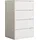 VCM Nachtschrank Malira XL 65 x 48 x 102 cm Weiß