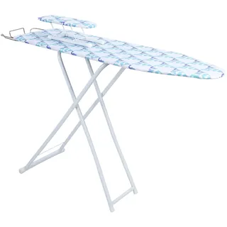 cadciehe Extra breites Bügelbrett, 107,7 cm, robustes Bügelbrett mit hitzebeständigem Bezug, verlängertes Bügelbrett, höhenverstellbar, zusammenklappbar, 4 Beine, Neon