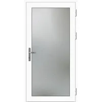 PREMIUM Aluminium Nebeneingangstür "EMILY-Q" 59 mm Weiß RAL 9016 beidseitig außen öffnend DIN rechts