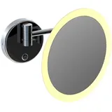 Steinberg Serie 650 Kosmetikspiegel, LED-Beleuchtung, Touchsensor, dimmbar, 5-fach Vergrößerung, 6509030