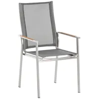 Niehoff Scalea Flex Gartenstuhl 57 x 62,5 x 100 cm silbergrau