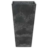 Artstone Vase Ella 26 x 26 x 49 cm schwarz