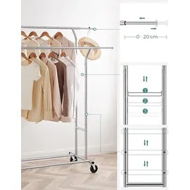 Songmics Garderobenständer HSR12S Silber