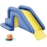 Pool-Wasserrutschen, aufblasbarer Pool-Rutschen, PVC-Schwimmrutschen, breites Wasser für Außen-, Innen-, Garten-, Blau