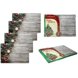 4er-Set Kork-Tischsets - Weihnachten (CARMANI)