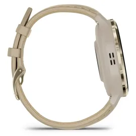 Garmin 010-02785-55 BT 41mm Aluminiumgehäuse gold Sportarmband beige M