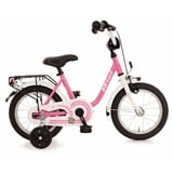 Bachtenkirch Kinderfahrrad 14 Zoll Rücktritt Fahrrad für Kinder Mädchen Pink