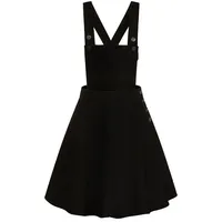 Hell Bunny Dakota Pinafore Dress Latzkleid Schwarz XXL