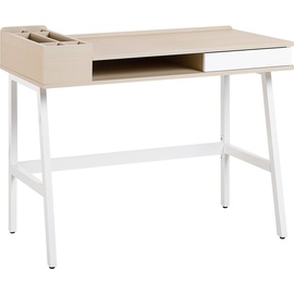 Beliani Computertisch weiß/Holz