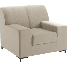 DOMO collection Sessel Ledas Polyester 100 x 83 x 88 cm Beige