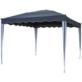 Gravidus Pavillon Faltpavillon Gartenpavillon Festival Garten Feier Camping Grau 3x3 m