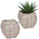 Relaxdays 20 x 20 x 20 cm Weiß