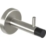 Technik Team Wandtürpuffer mit Haken, Länge 82 mm, Edelstahl