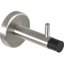 Technik Team Wandtürpuffer mit Haken, Länge 82 mm, Edelstahl