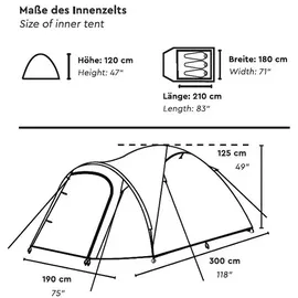 tambu Haika 3 Blau/Orange