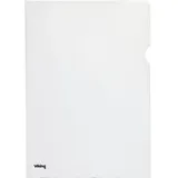 Viking Premium Klarsichthülle DIN A4 Genarbt Transparent PP (Polypropylen) 120 Mikron 100 Stück