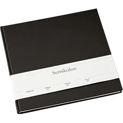 Semikolon Slim Gästebuch, schwarz