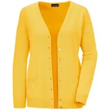 GOLDNER Uni Merino-Cardigan Gelb 52