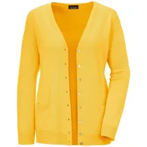 GOLDNER Uni Merino-Cardigan Gelb 52