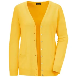 GOLDNER Uni Merino-Cardigan Gelb 52