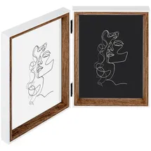 WALTHER+ DESIGN Bilderrahmen Silhouette Natur 13x18 cm 2er Set