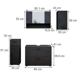Vicco Irma 80 cm anthrazit
