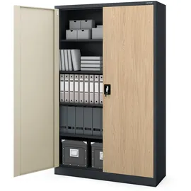 Jan Nowak JAN II Aktenschrank 185 x 115 x 40 cm Anthrazit