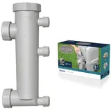 BESTWAY Lay-Z-Spa Entkalker-Adapter für Pumpeneinheiten – Zubehör gegen Kalk & E02-Fehler, für AirJet & HydroJet Pumpen, Wartung ohne Ausbau (ohne Entkalkungsmittel)