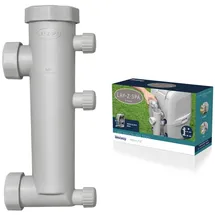 BESTWAY Lay-Z-Spa Entkalker-Adapter für Pumpeneinheiten – Zubehör gegen Kalk & E02-Fehler, für AirJet & HydroJet Pumpen, Wartung ohne Ausbau (ohne Entkalkungsmittel)