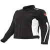 Hydraflux 2 Air D-Dry Jacket, Motorradjacke Sommer mit Abnehmbarem Wasserdichtem Futter, Damen, Schwarz/Schwarz/Weiß, 38