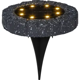 Star Trading Solarleuchte Kunststoff Ø 11 cm 2er Set schwarz