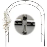 GUOGLZ Rosenbogen 120cm 150cm 180cm 200cm 350cm Breit Gartenbogen Aus Edelstahl Rosenbogen Wetterbeständig(240cm x 150cm)