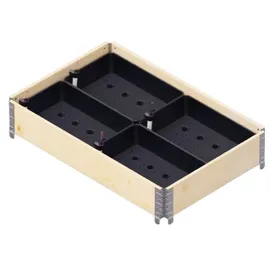 upyard Selbstbewässerungssystem 37 x 27,5 x 18 cm schwarz