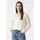 Comma, Satinbluse mit V-Ausschnitt und feinen Rippdetails Beige 34