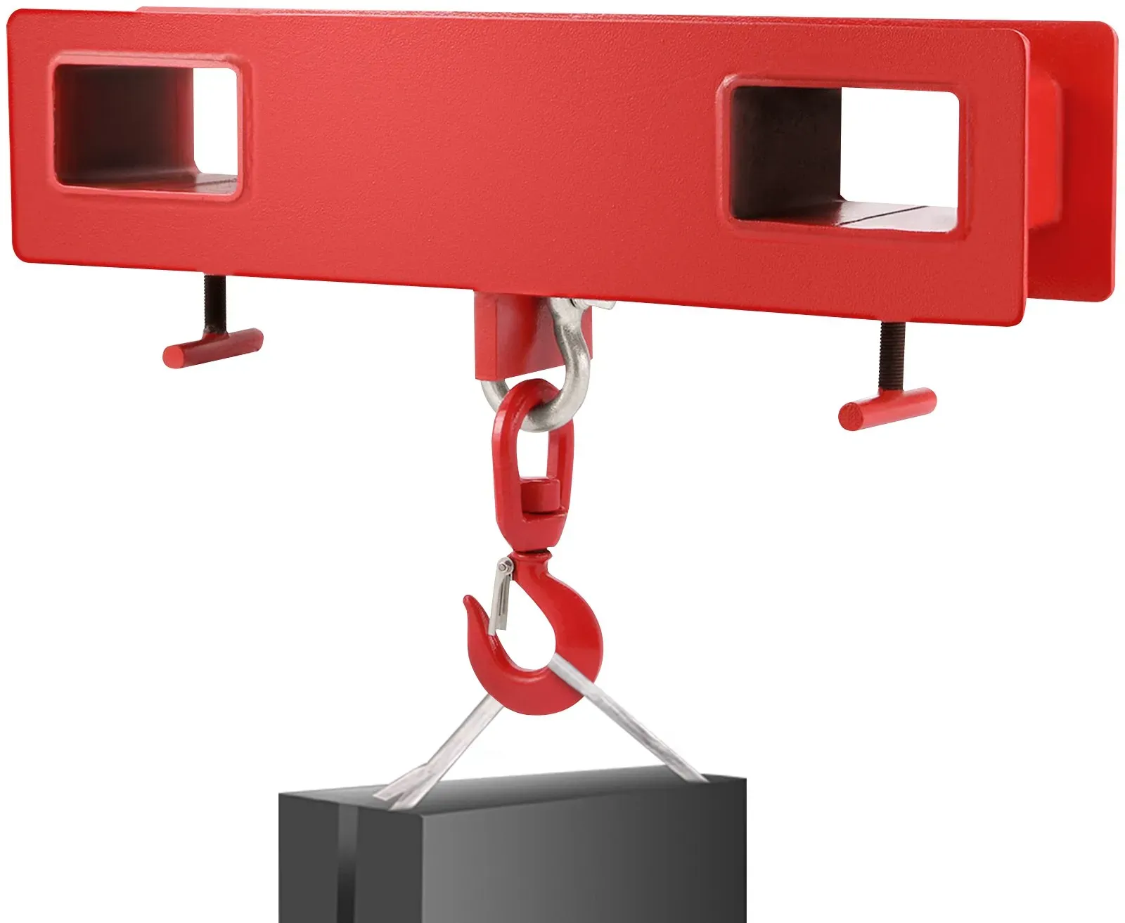 VEVOR 2 Tonnen Gabelstapler-Hebehaken, 4000 £/2000 kg Tragkraft, Gabelstapler-Gabelhubwagen, Schwenkhaken, Mobilkran, Gabelstapler-Anbaugeräte