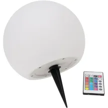 casativo-lighting LED Leuchtkugel Ø 30 cm Solar mit Fernbedienung 60 lm IP67 RGBW