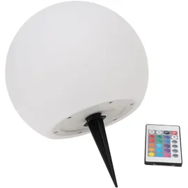 casativo-lighting LED Leuchtkugel Ø 30 cm Solar mit Fernbedienung 60 lm IP67 RGBW