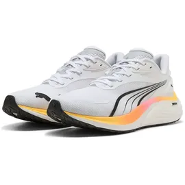 Puma Electrify Nitro 4 Road Running Shoe, White-Poison Pink-Sun Stream, 45.5 EU, Puma White Poison Pink Sun Stream, 46.5 EU