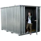 BOS Best of Steel BOS® Schnellbaucontainer, HxBxT 2.100 x 2.100 x 3.100 mm, Tür stirnseitig, 1-flügelig