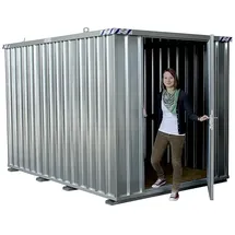 BOS Best of Steel BOS® Schnellbaucontainer, HxBxT 2.100 x 2.100 x 3.100 mm, Tür stirnseitig, 1-flügelig