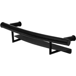 Wandregalhalter DEANTE "»Vital« Wandhalterung mit Ablagefach, Ausführung Schwarz, 51 cm", schwarz (nero), B:51,5cm H:10,9cm T:13,8cm, Edelstahl, Regale, Duschablage, Tragegewicht 150 kg, einfache Montage