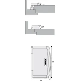 ABUS Türaushebesicherung 108 x 66 mm