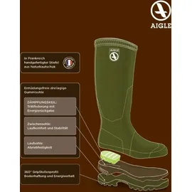 Aigle Parcours 2 Var Gummistiefel Khaki 43