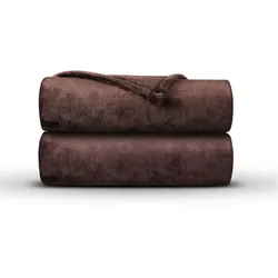 Bestlivings Kuscheldecke "Mirabella" - Cashmere Touch 220x240cm Braun