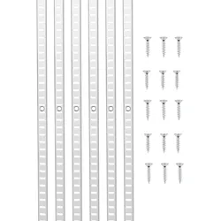 VEVOR Regalschiene 1846mm 20er-Pack verstellbare Wandregal-Pilaster aus Stahl