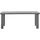 Beliani Taranto Gartentisch 180 x 90 x 76 cm Grau