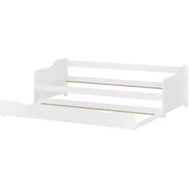 Erst-Holz Sofabett 90 x 200 cm weiß